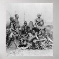 Guerriers, Congo belge, 1894