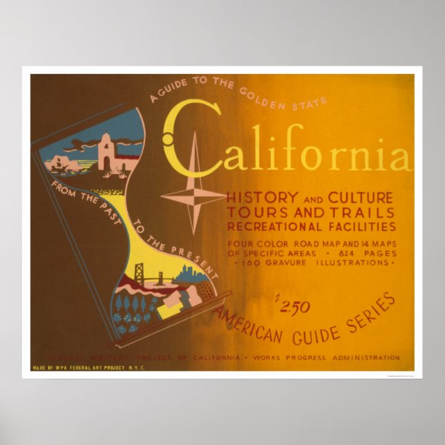 Poster Guide to California 1940 WPA (Devant)