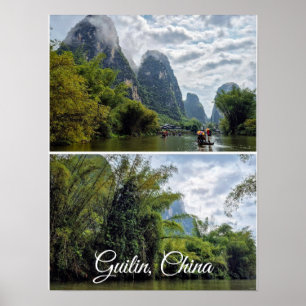 Poster Guilin, Chine Collage