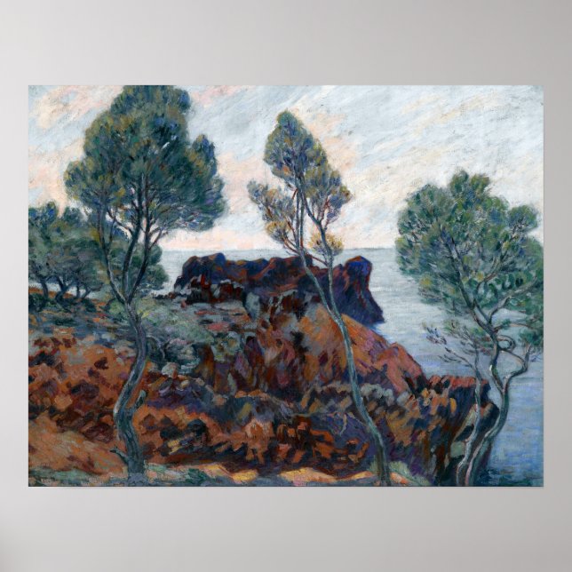 Poster Guillaumin - Agay Les Roches Rouges (Devant)