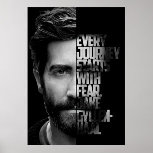 Poster Guillemet noir et blanc Jake Gyllenhaal