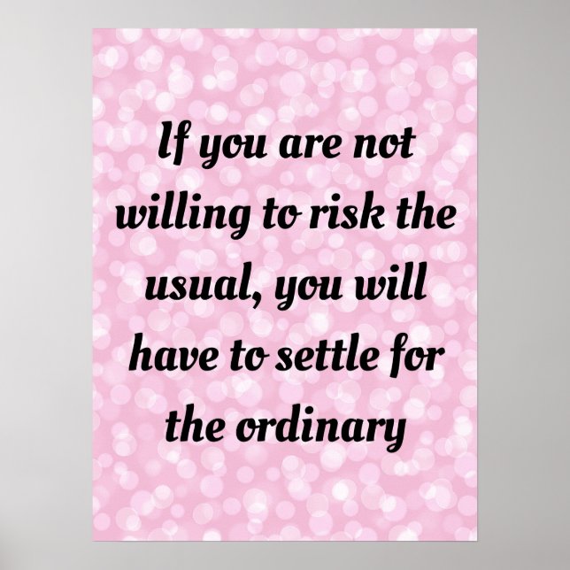 Poster Guillemets et paroles motivationnels (Devant)