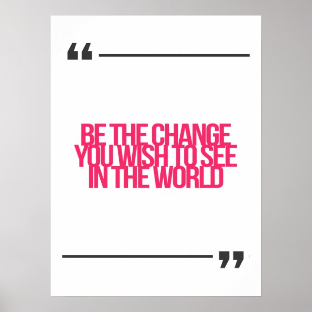 Poster Guillemets inspirants et motivants (Devant)