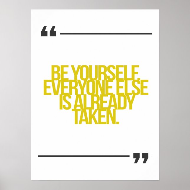 Poster Guillemets inspirants et motivants (Devant)