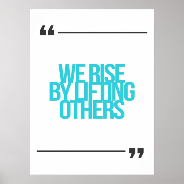 Poster Guillemets inspirants et motivants (Devant)