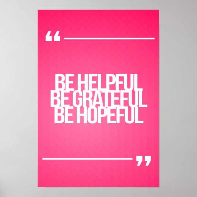 Poster Guillemets inspirants et motivants (Devant)