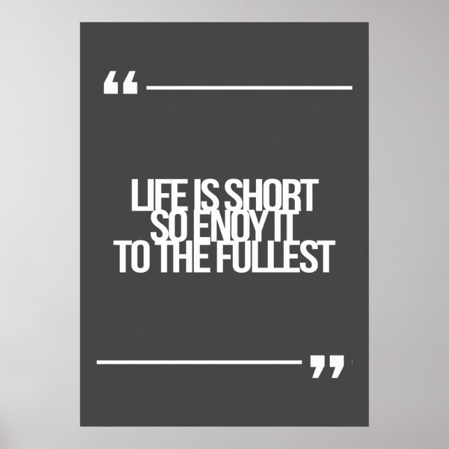 Poster Guillemets inspirants et motivants (Devant)