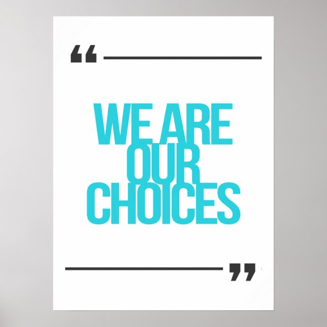 Poster Guillemets inspirants et motivants (Devant)