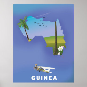Poster Guinée Afrique du Sud Photographie de l'affiche de