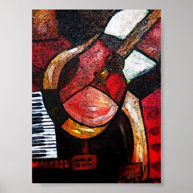 POSTER GUITAR ABSTRAIT (Devant)