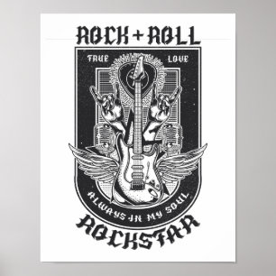 Poster Guitar Rock design