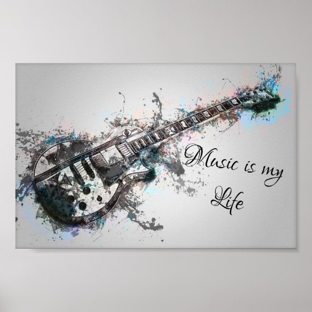 Poster Guitare (Devant)