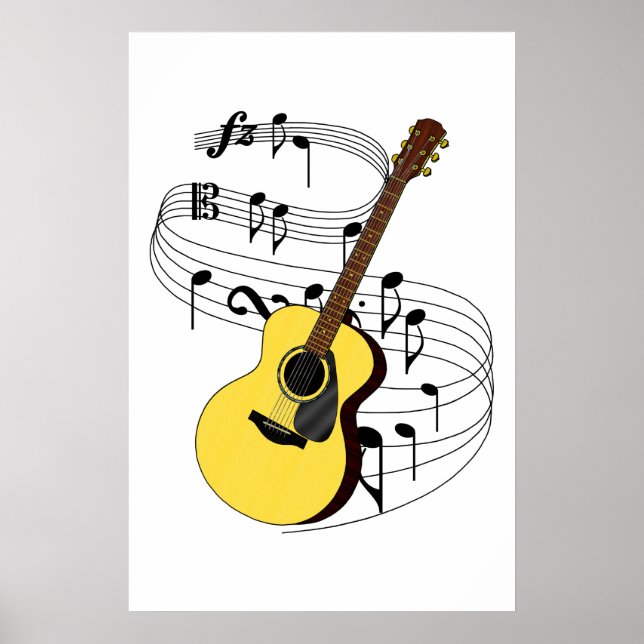 Poster Guitare (Devant)