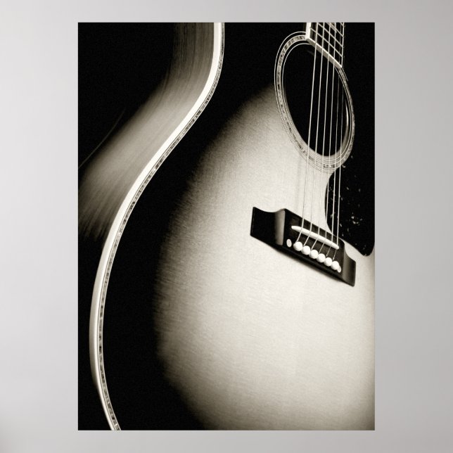 Poster guitare acoustique (Devant)