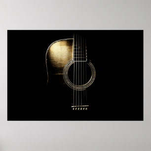 Poster Guitare acoustique Lite