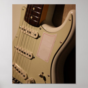 Poster Guitare acoustique mignonne