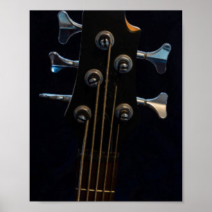 Poster Guitare de basse cool