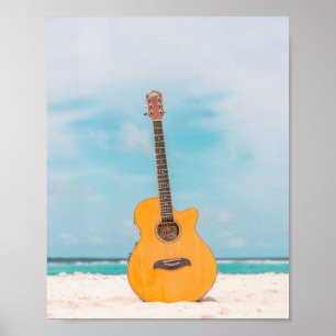Poster Guitare de basse cool