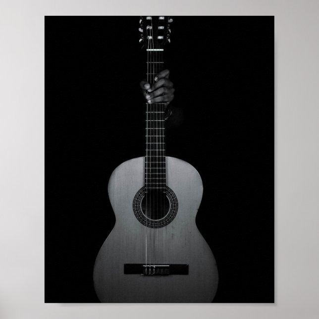 Poster Guitare de basse cool (Devant)