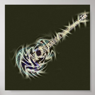 Poster Guitare de l'ombre