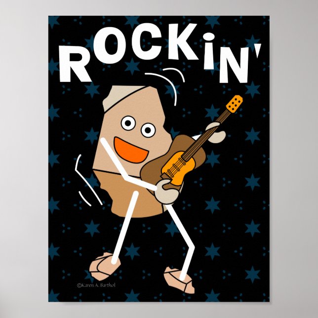 Poster Guitare de Rockin (Devant)