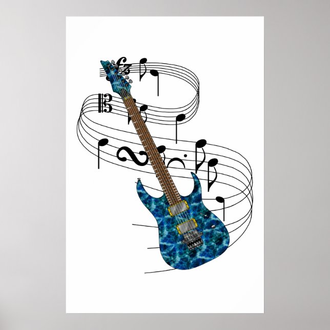 Poster Guitare électrique (Devant)
