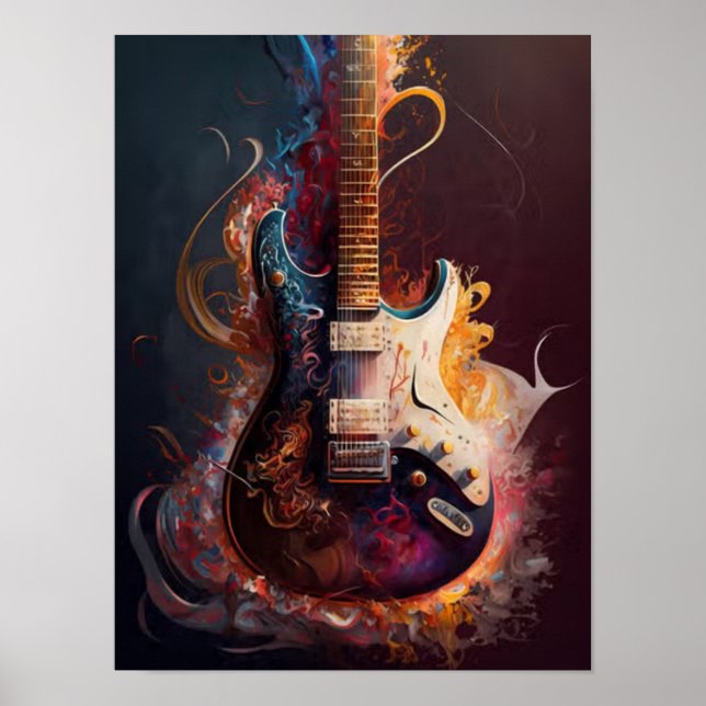 Poster Guitare électrique (Devant)