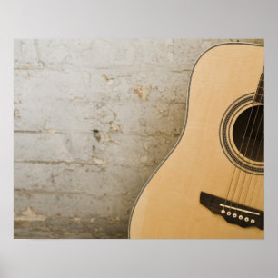 Poster Guitare et briques