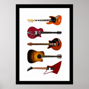 Poster Guitares
