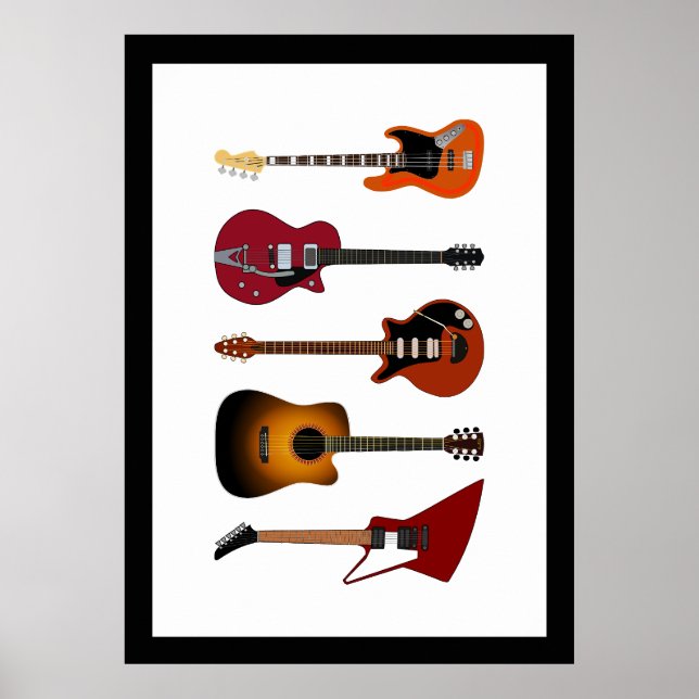 Poster Guitares (Devant)