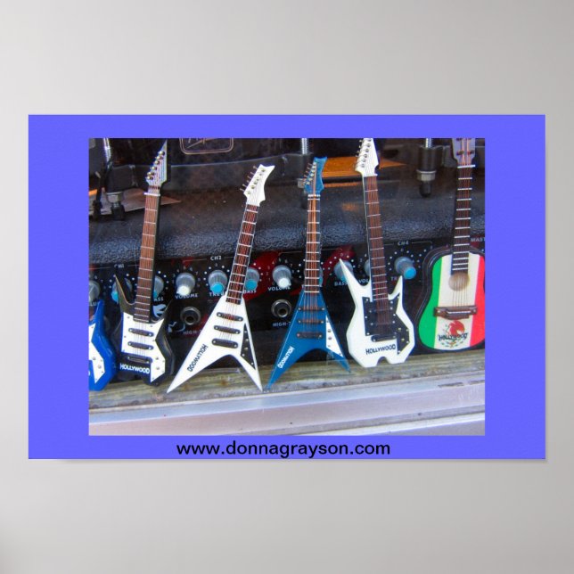 Poster Guitares hollywoodiennes (Devant)