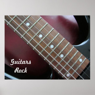 Poster Guitares rock guitare électrique
