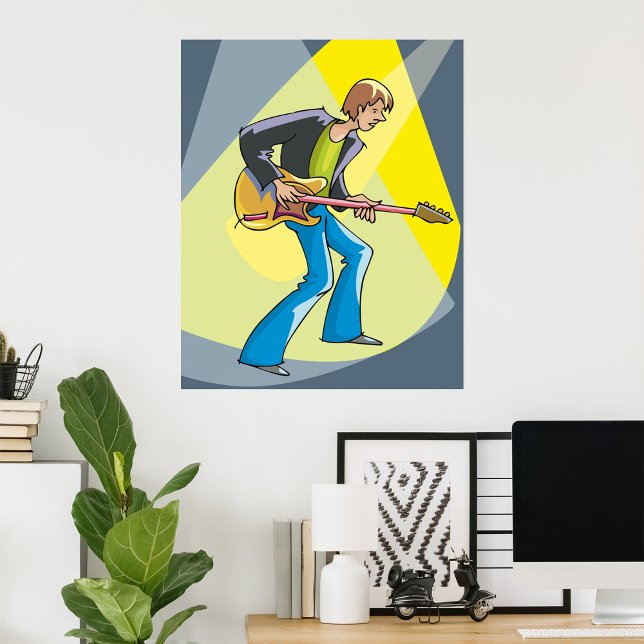 Poster Guitariste électrique (Créateur téléchargé)