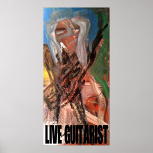 POSTER GUITARISTE EN DIRECT