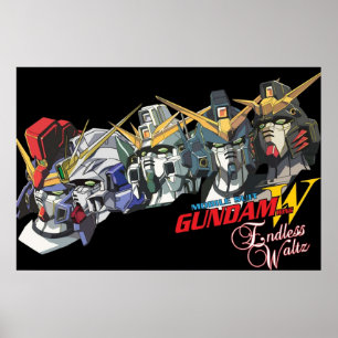 Poster Gundam Wing Endless Waltz All five