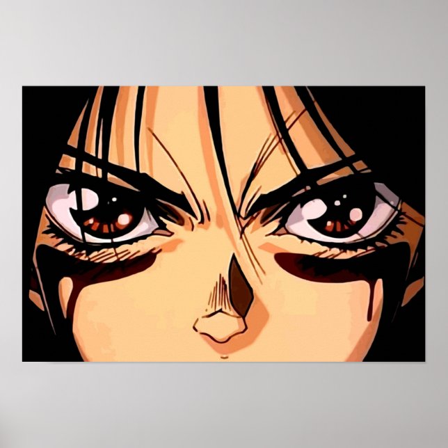 Poster Gunnm Gally Alita couleur de l'angle de bataille (Devant)