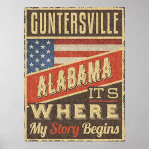 Poster Guntersville Alabama