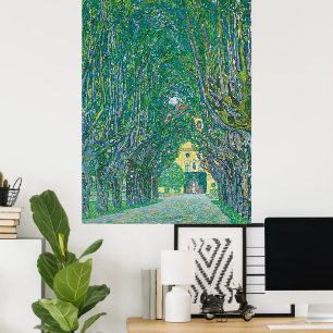 Poster Gustav Klimt : Avenue du parc du château de Kammer