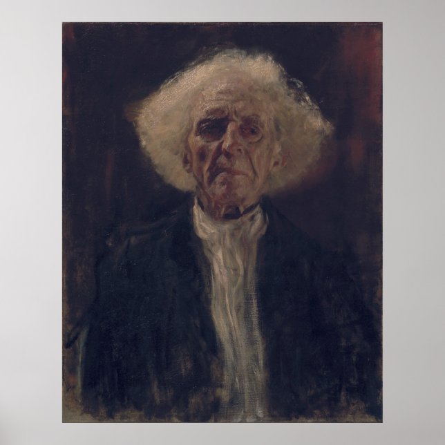 Poster Gustav Klimt Blind Man Portrait Art Classique Impr (Devant)