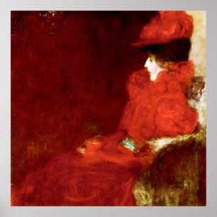 Poster Gustav Klimt, FEMME DANS UN FAUTEUIL 