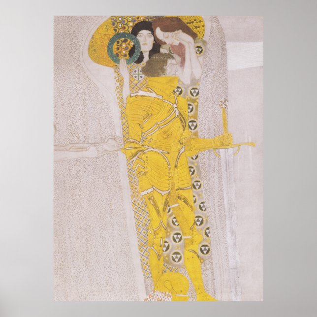 Poster Gustav Klimt - frise beethoven (Devant)