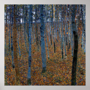 Poster Gustav Klimt - hêtraie I