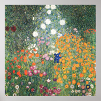 Gustav Klimt - Jardin des fleurs
