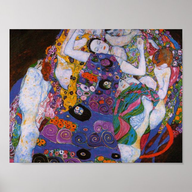 Poster Gustav Klimt - La Vierge (Devant)