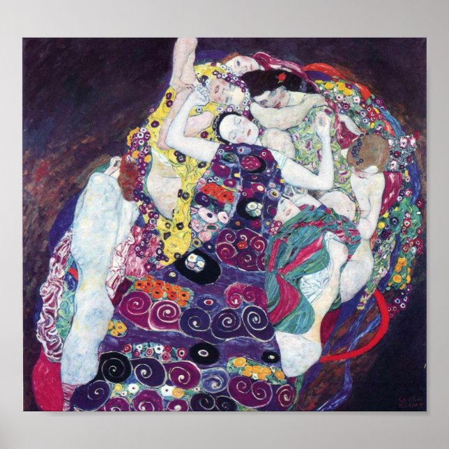 Poster Gustav Klimt L'Affiche Vierge (Devant)