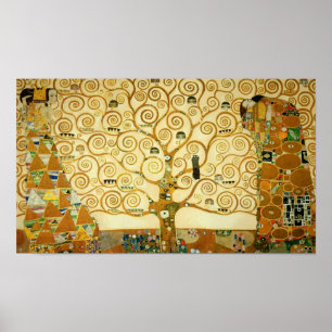 Poster Gustav Klimt L'Arbre De Vie Art Nouveau Vintage
