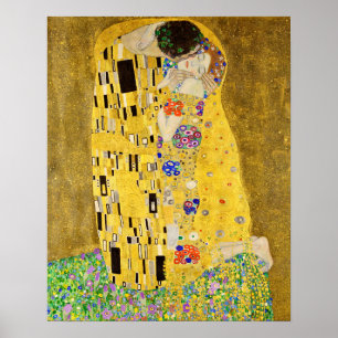 Poster Gustav Klimt - Le baiser