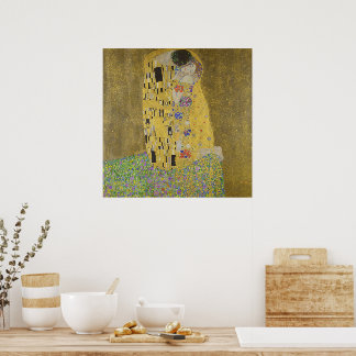Poster Gustav Klimt Le Baiser