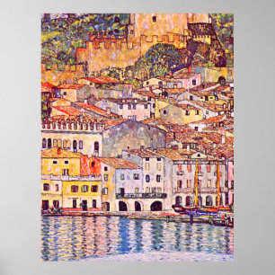 Poster Gustav Klimt. Malcesine am Gardasee peinture