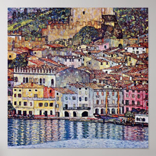 Poster Gustav Klimt - Malcesine au lac de Garde Italie